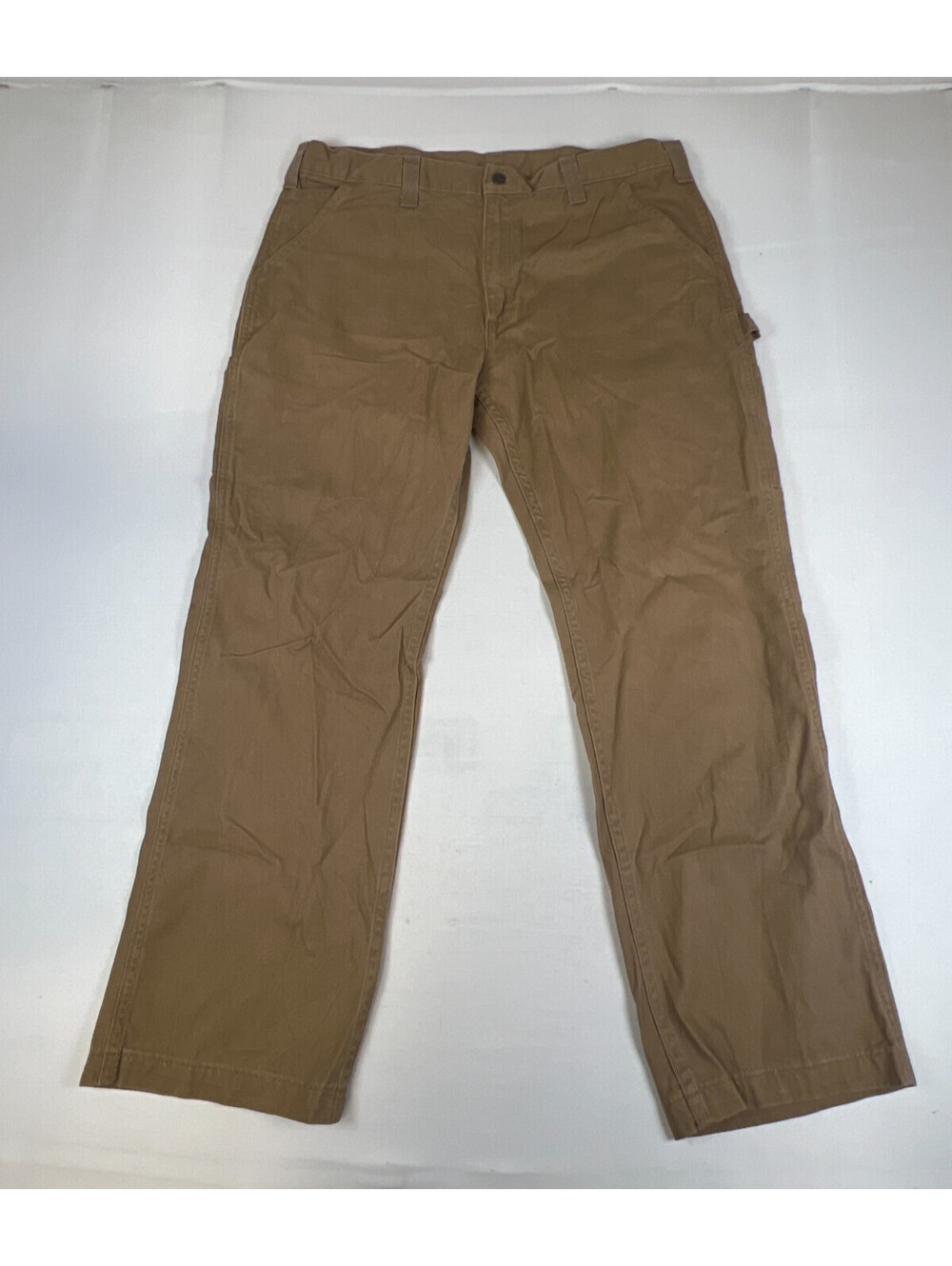 Carhartt Men 40x30 Relaxed Fit B324 DKH Brown Work Pants Utility Cargo